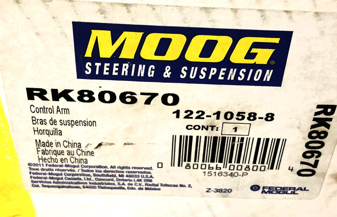 MOOG RH Control Arm & Ball Joint Assembly RK80670 NOS