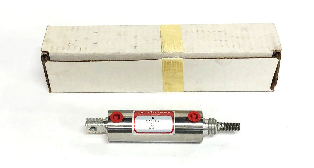 Allenair #312 Pneumatic Air Cylinder A-1-1/8x2-BC NOS