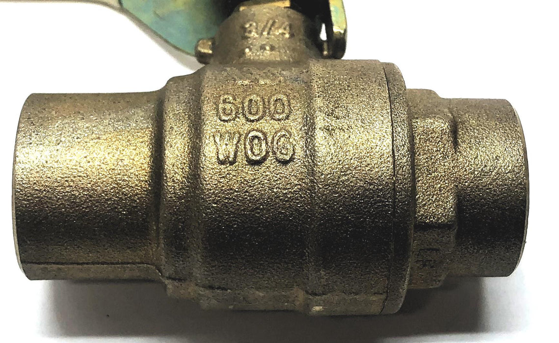 Watts 3/4" Brass Ball Valve 600 WOG LFFBVS-4 [Lot of 2] NOS