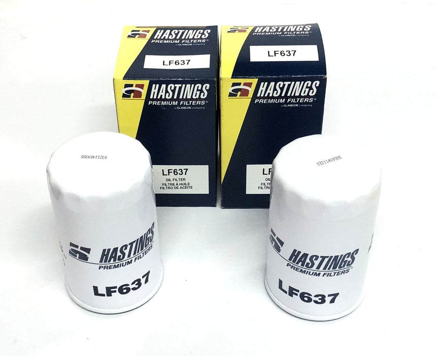 Hastings Premium Oil Filter LF637 [Lot of 2] NOS