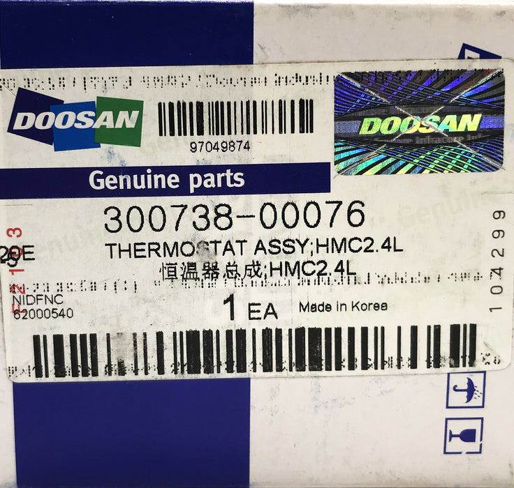 Doosan Daewoo Forklift Thermostat 300738-00076 NOS