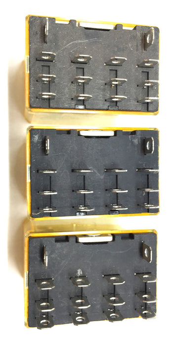 IDEC AC120V 50/60Hz Relay RH4B-U [Lot of 3] NOS