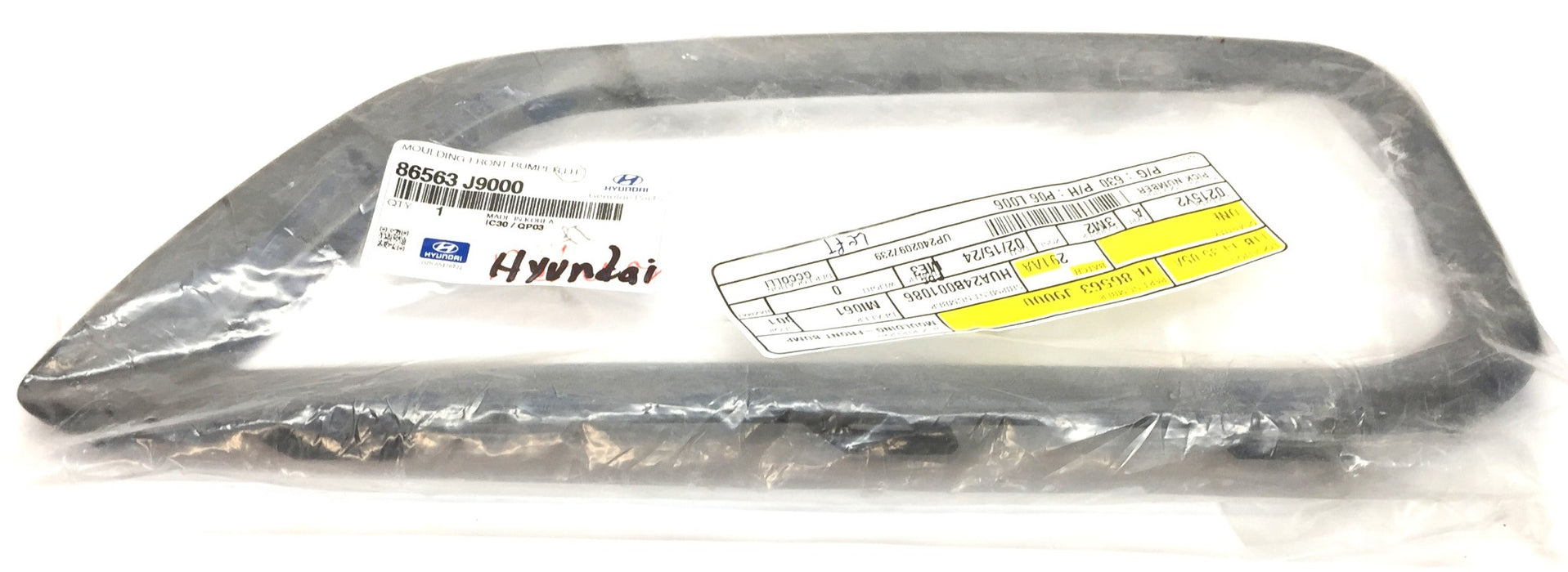 Hyundai Front Bumper Left-Hand Moulding 86563 J9000 (86563J9000) NOS