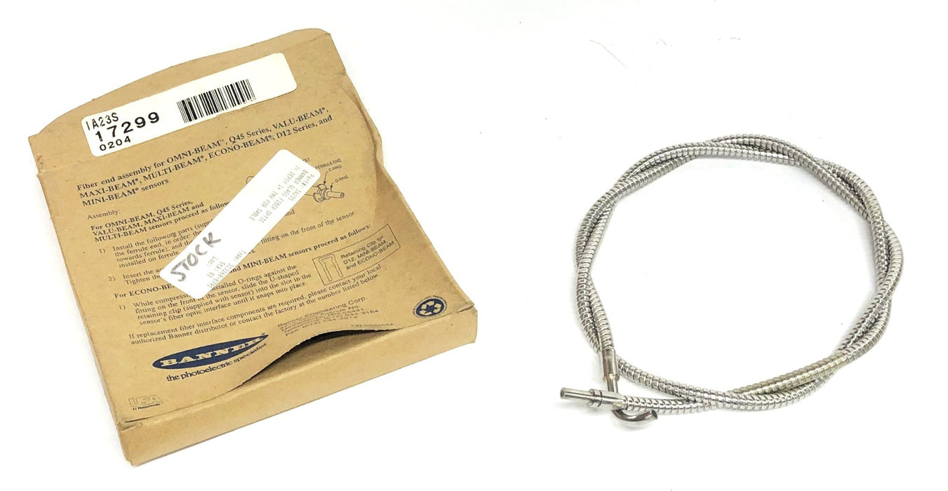 Banner IA23S Fiber Optic Sensor 17299 NOS