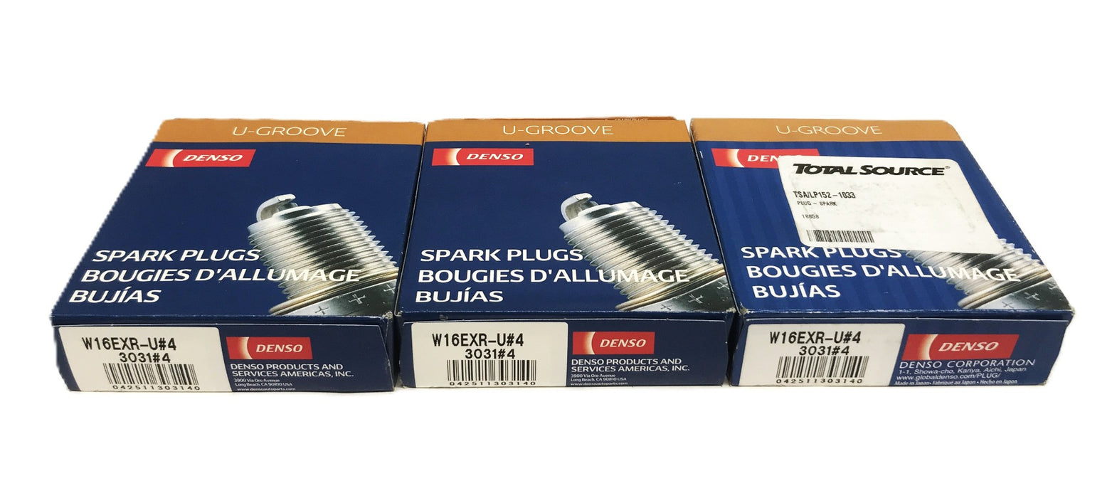 Denso U-Groove Spark Plugs W16EXR-3031 [Lot of 12] NOS