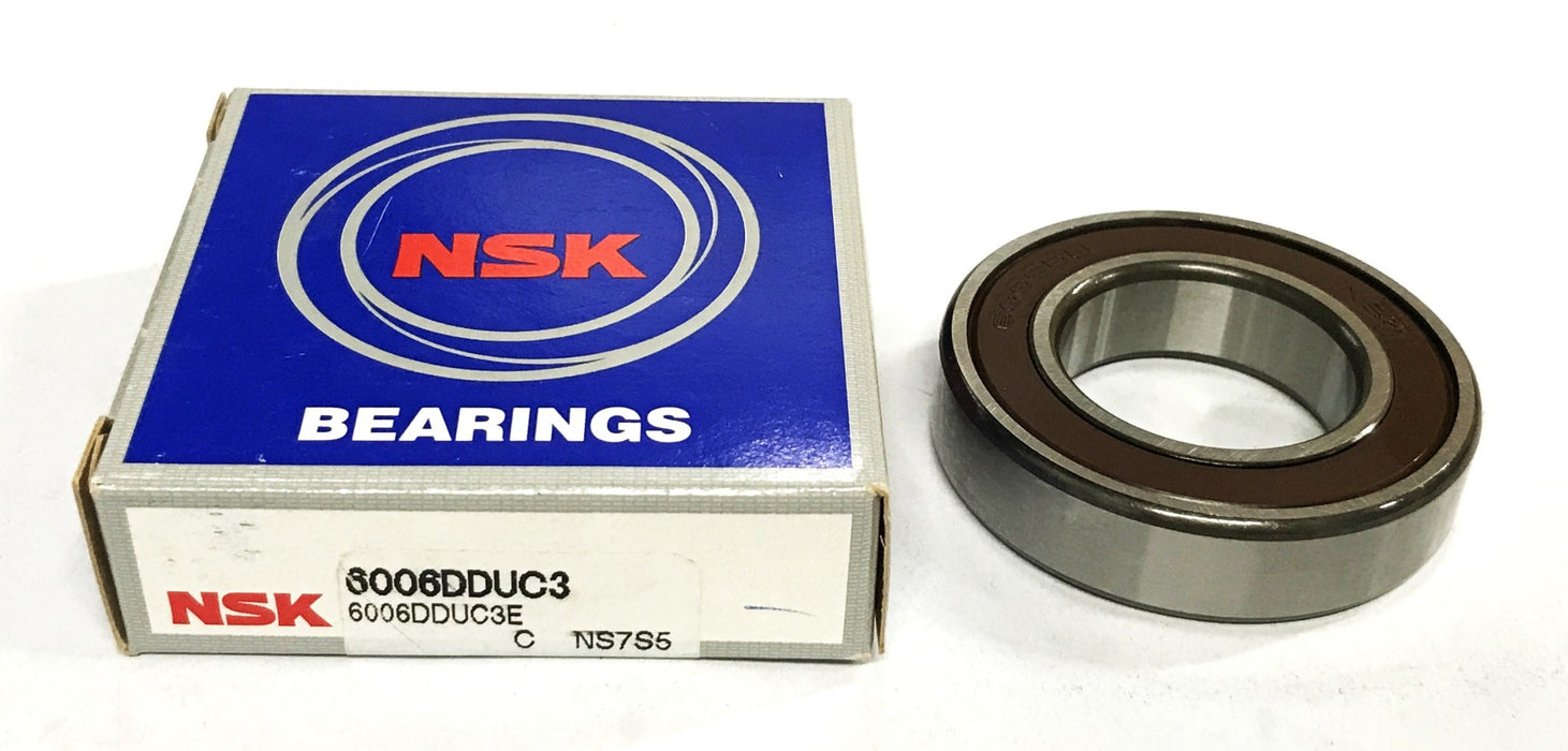 NSK Rubber Sealed Deep Groove Ball Bearing 6006DDUC3 [Lot of 2] NOS