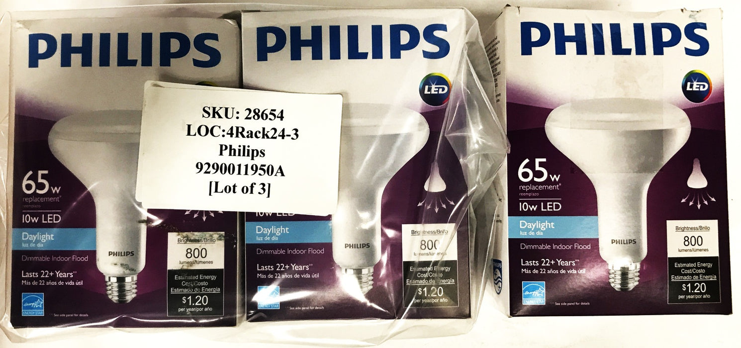 Philips 65w Replacement Bulb 9290011950A [Lot of 3] NOS