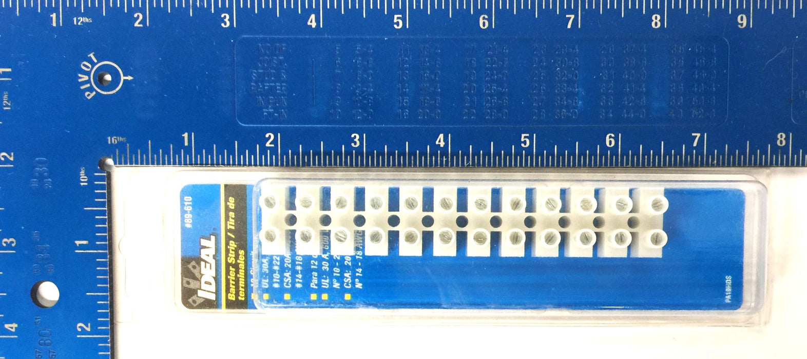 Ideal 12-Circuit Barrier Strip 89-610 [Lot of 3] NOS