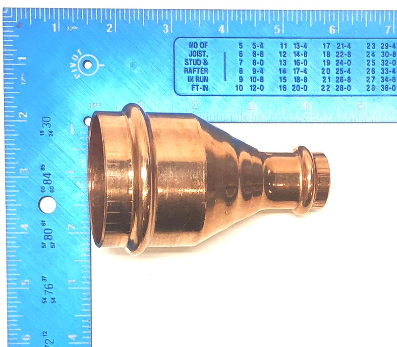 Viega ProPress P1 x P2 2" x 3/4" Zero Lead Copper Reducer 18468 NOS