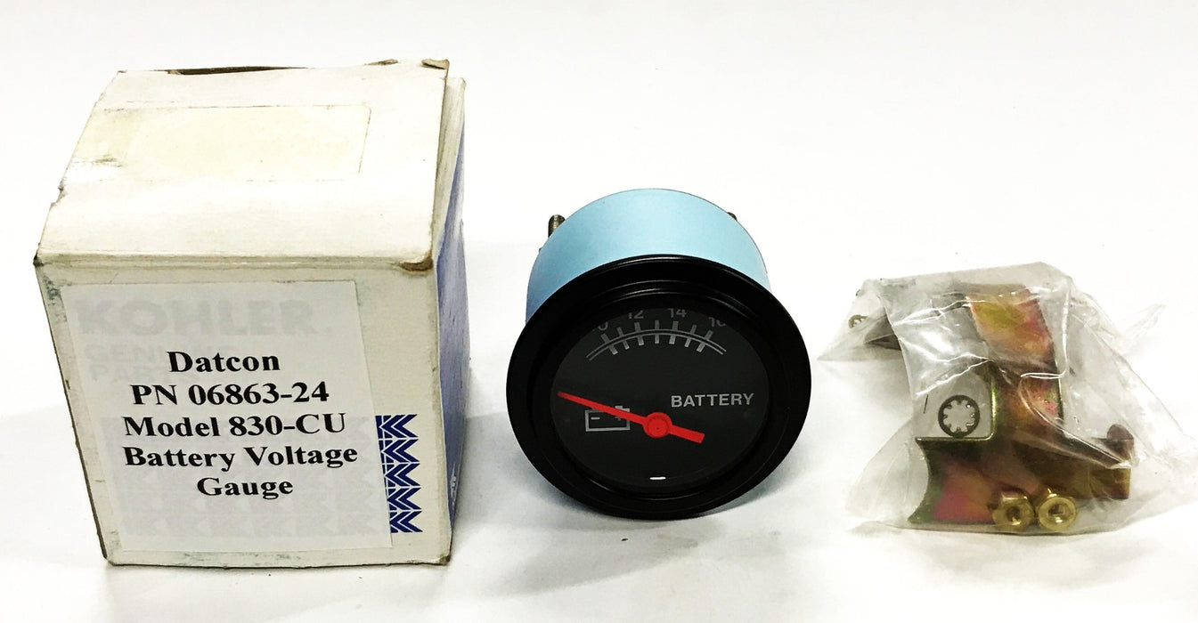 Datcon Model 830CU Battery Voltage Gauge 06863-24 NOS