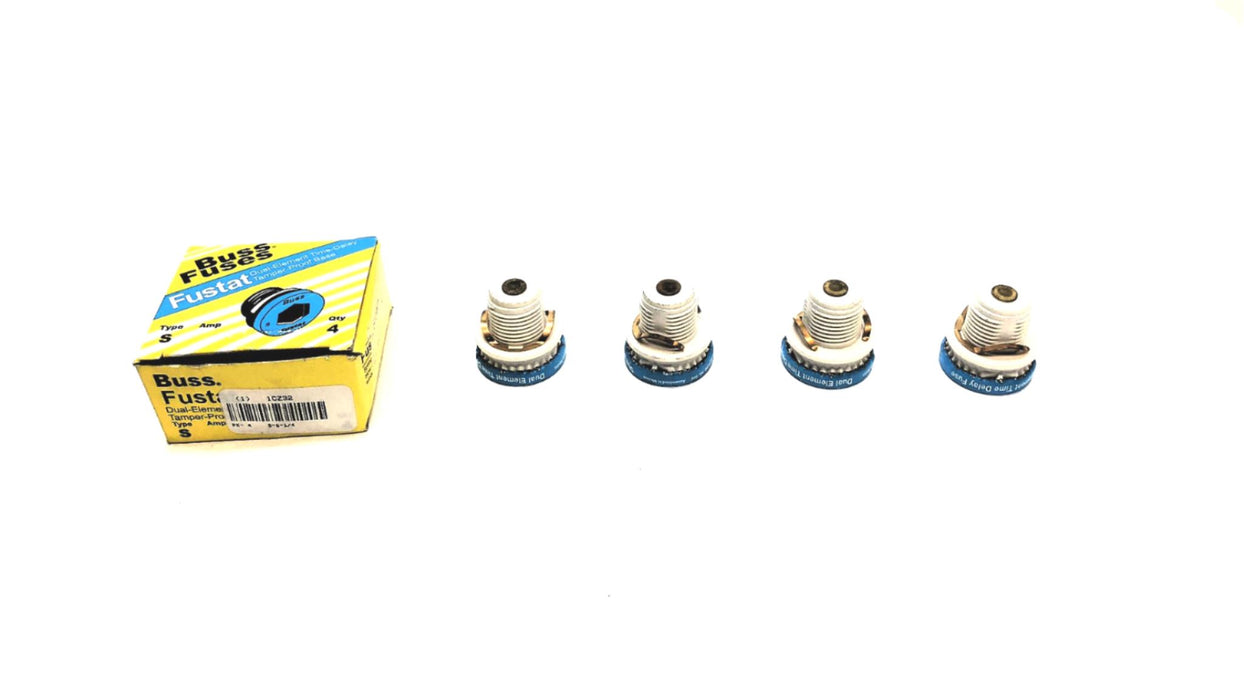 Bussmann Pack of (4) Dual-Element Time Delay Fuses S-6-1/4 (1CZ32) NOS