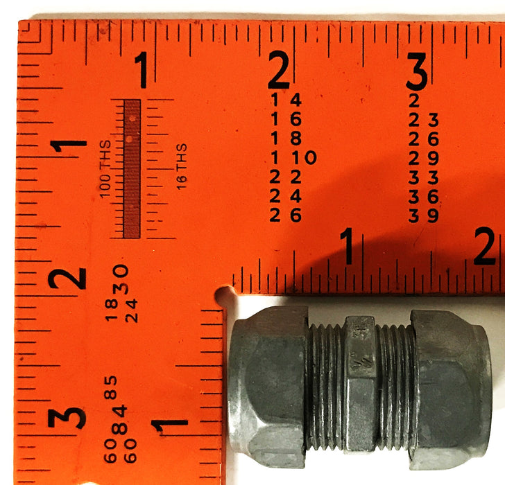 Unbranded 1/2 inch Universal Compression Coupling [Lot of 12] NOS