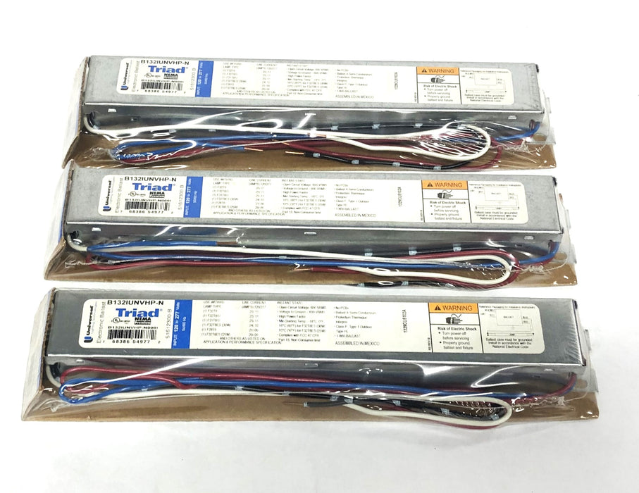 Universal Triad 120-277V 50/60Hz Electronic Ballast B132IUNVHP-N [Lot of 3] NOS