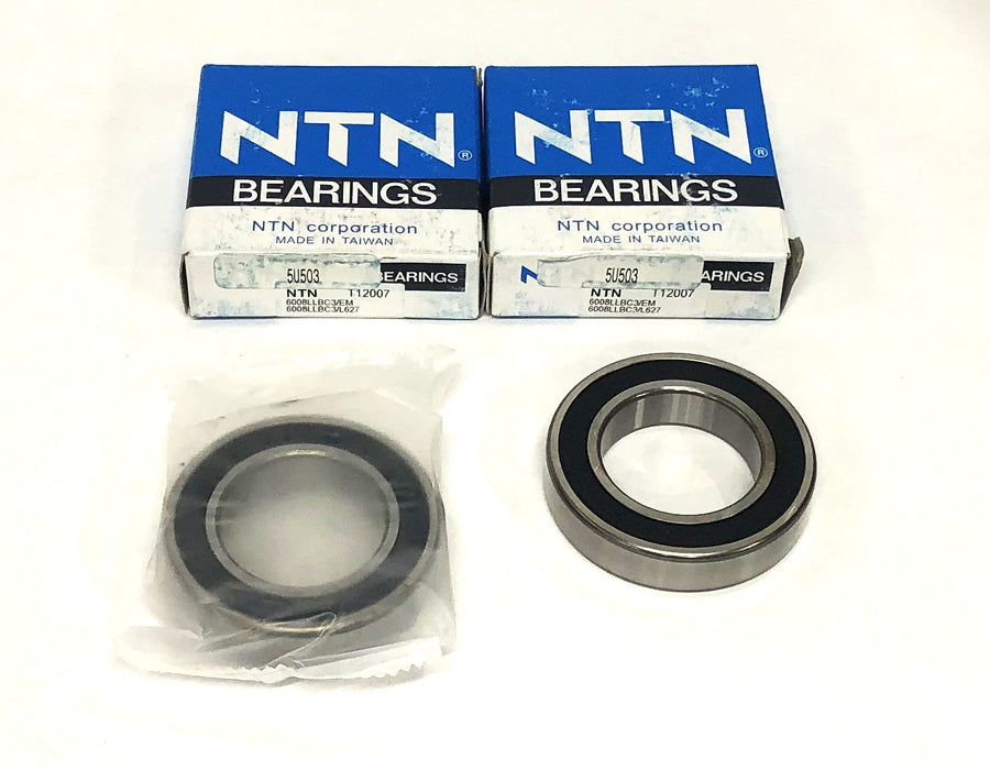 NTN Single Row Ball Bearing 6008LLBC3/EM (6008LLBC3/L627) [Lot of 2] NOS