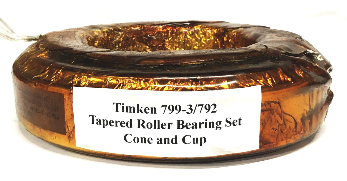 Timken Tapered Roller Bearing Cone and Cup Set 799-3/792 NOS