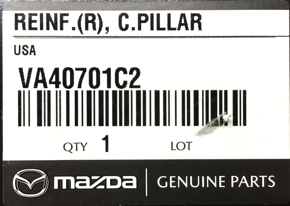 Mazda Wheel Housing Bracket Reinforced 'C' Pillar VA40701C2 NOS