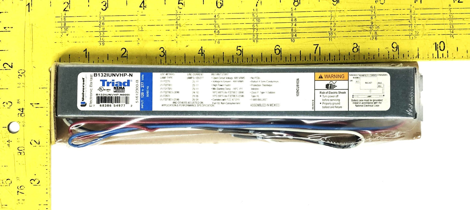 Universal Triad 120-277V 50/60Hz Electronic Ballast B132IUNVHP-N [Lot of 3] NOS