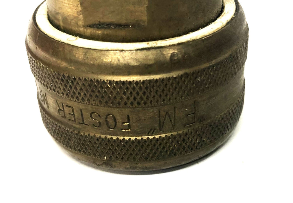Foster Brass 1-Way Automatic Hose Stem Socket Sleeve 6906 NOS