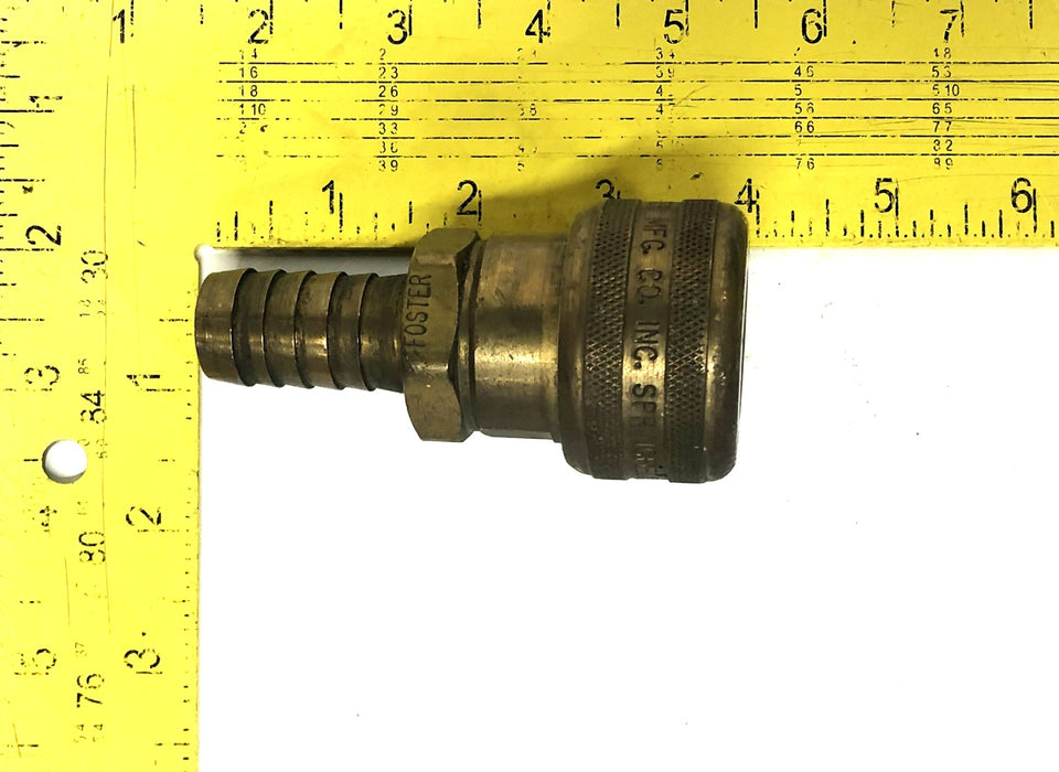 Foster Brass 1-Way Automatic Hose Stem Socket Sleeve 6906 NOS