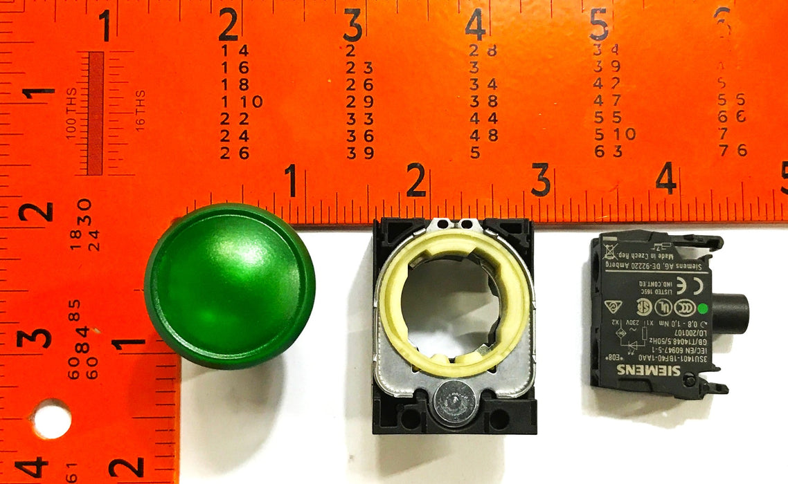 Siemens Push Button Switch Green 3SU1106-6AA40-1AA0 NOS