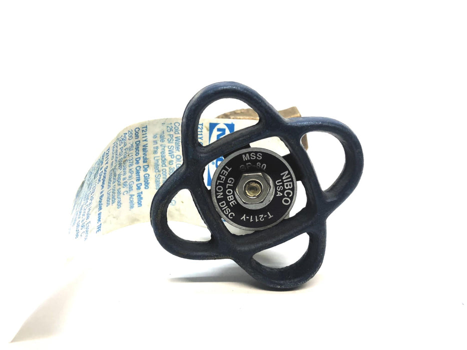 Nibco 3/8" Female Threaded Globe Valve T-211-Y NOS