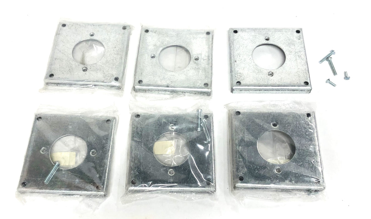 Thomas & Betts Bowers 4x1/2 Inch Galvanized Steel Cover 465 [Lot of 6] NOS