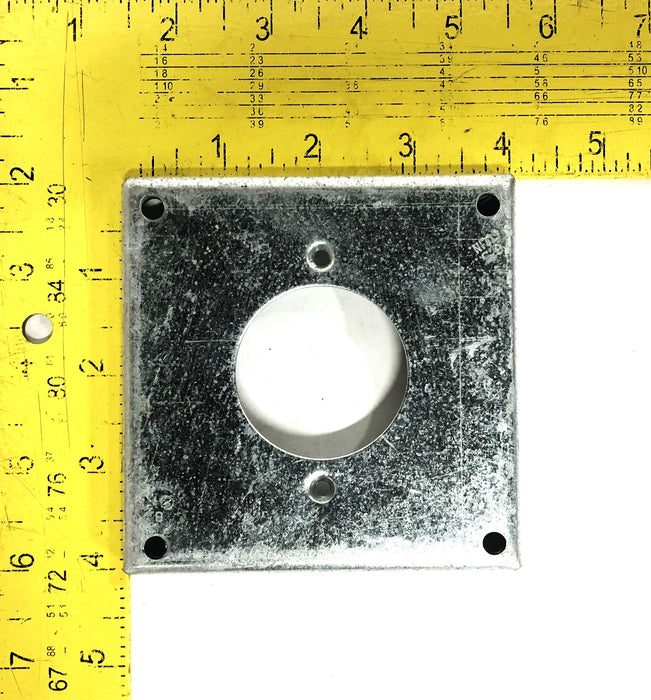 Thomas & Betts Bowers 4x1/2 Inch Galvanized Steel Cover 465 [Lot of 7] NOS