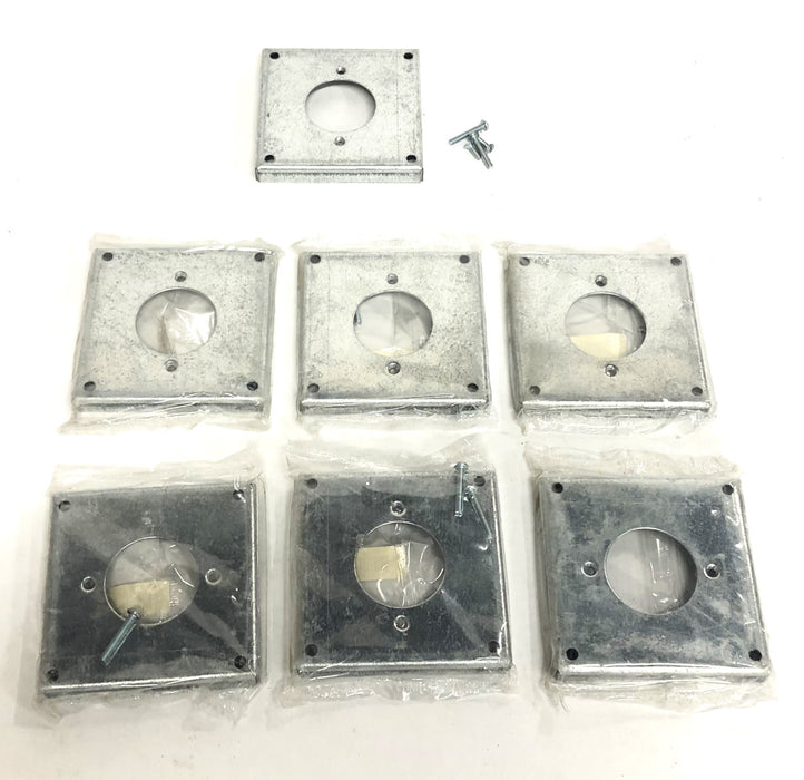 Thomas & Betts Bowers 4x1/2 Inch Galvanized Steel Cover 465 [Lot of 7] NOS