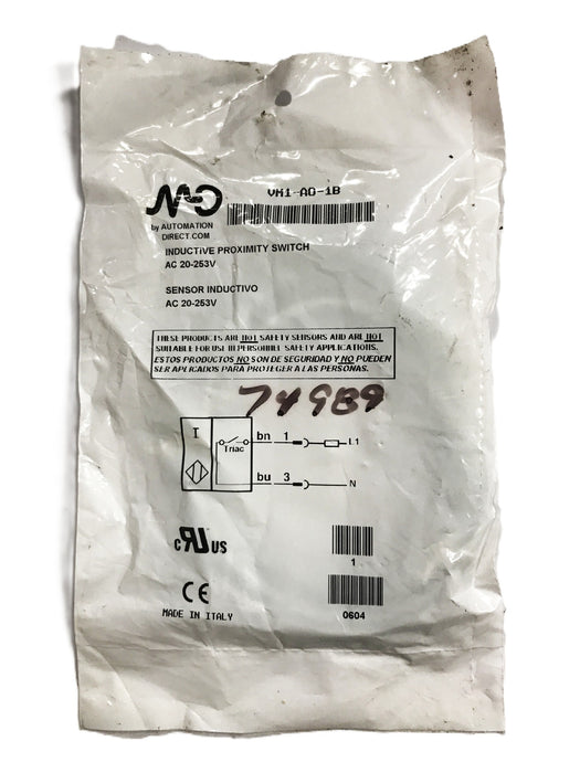 Automation Direct AC 20-253V Inductive Proximity Switch VM1-A0-1B NOS