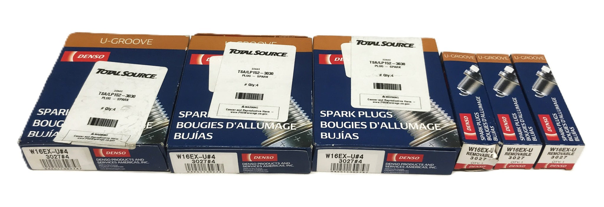 Denso U-Groove Spark Plugs W16EX-U-3027 [Lot of 15] NOS