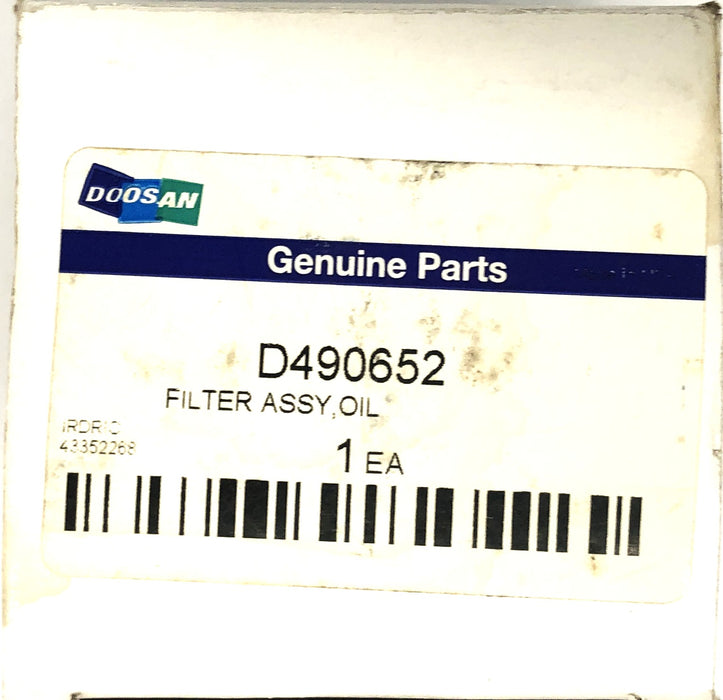Doosan Oil Filter D490652 [Lot of 3] NOS