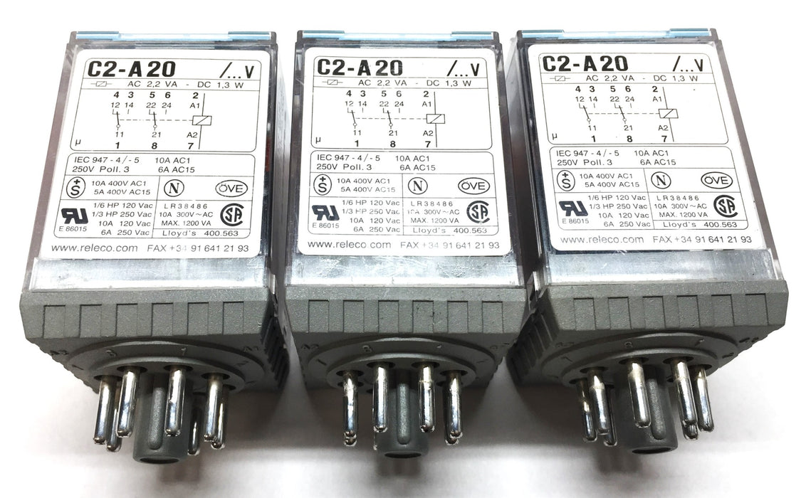 Turck MR-C Plus AC120V Relay C2-A20 [Lot of 3] NOS