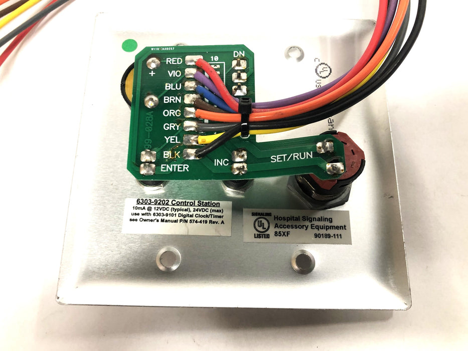 Simplex Digital Clock/Timer Control Station 6303-9202 NOS