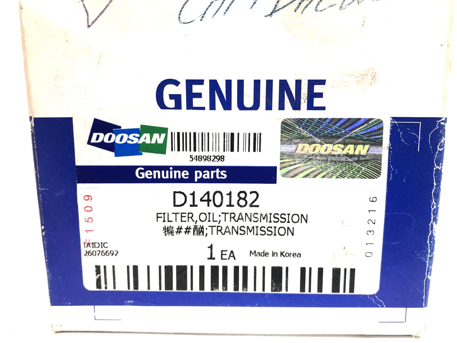 Doosan Oil Filter D140182 NOS