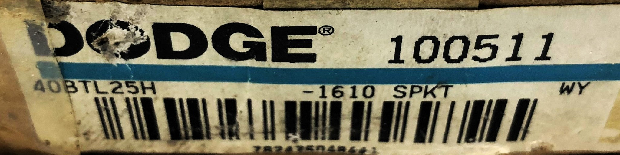Dodge Lock Taper Roller Chain Sprocket 100511 (40BTL25H-1610) NOS