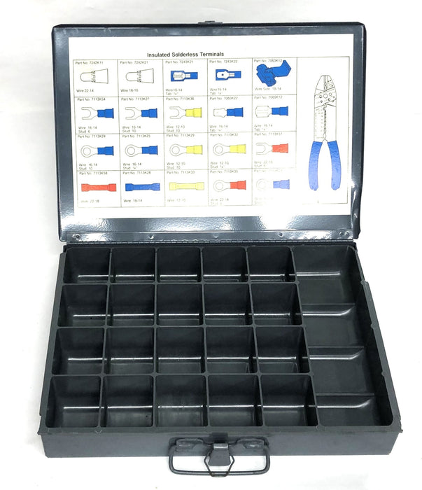 McMaster-Carr Insulated Solderless Terminal Assortment Case 7123K1 USED