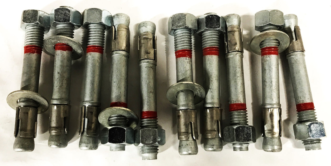 Hilti 9/16 inch x 4-7/8 Expansion Wedge Anchors KB-TZ [Lot of 10] NOS