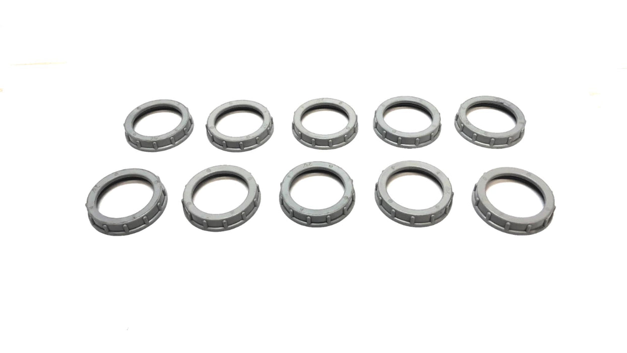 Unbranded 2-1/2" Plastic Conduit Fitting/Bushing [Lot of 10] NOS