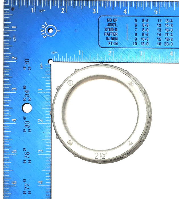 Unbranded 2-1/2" Plastic Conduit Fitting/Bushing [Lot of 10] NOS