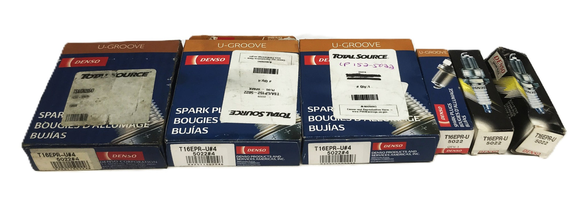 Denso U-Groove Spark Plus T16EPR-U-5022 [Lot of 15] NOS
