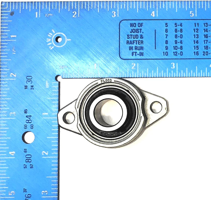 FYH Flange Mount Bearing FL003 (SU003) [Lot of 3] NOS
