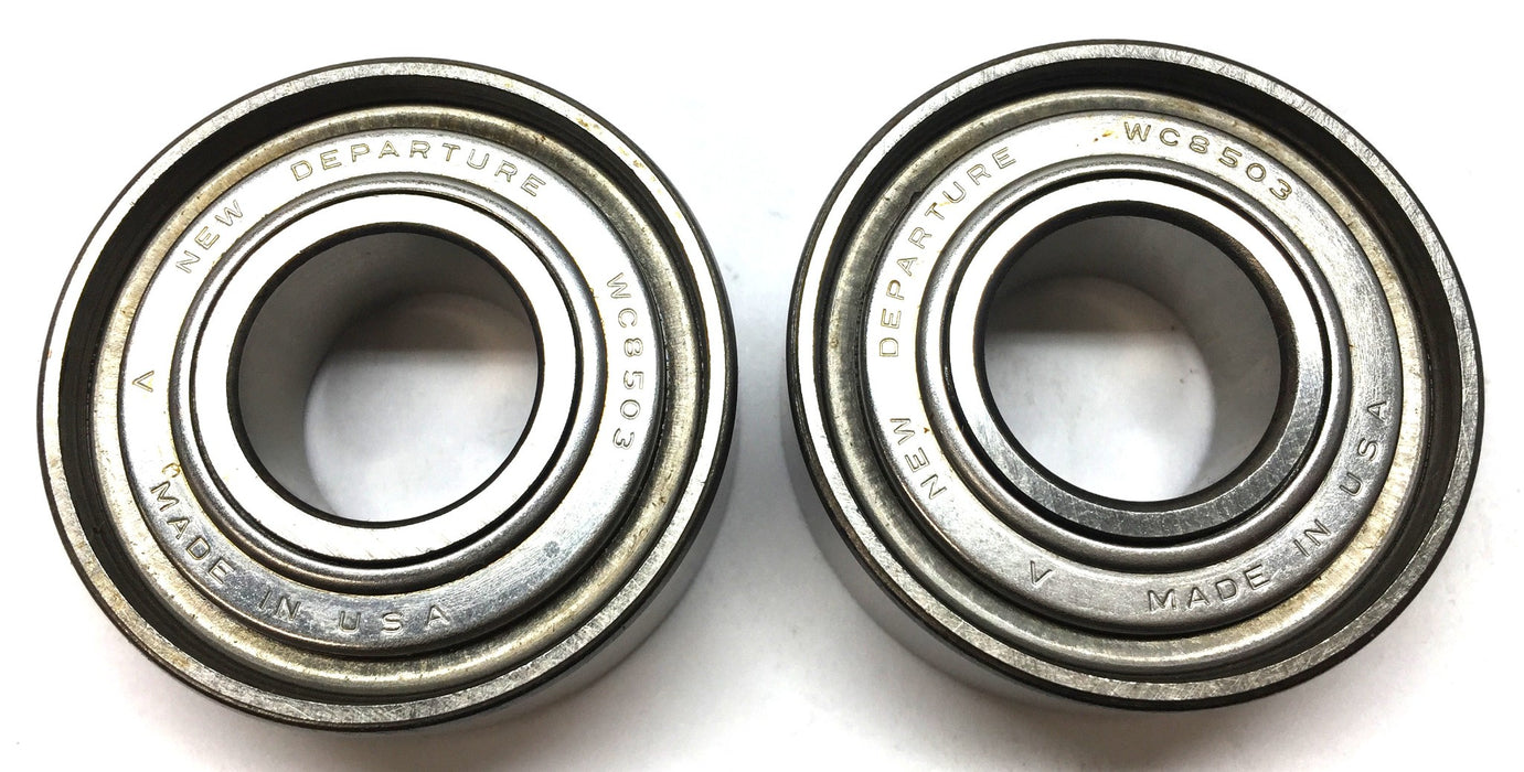 New Departure One-Side Shielded Roller Ball Bearing WC8503 [Lot of 2] NOS