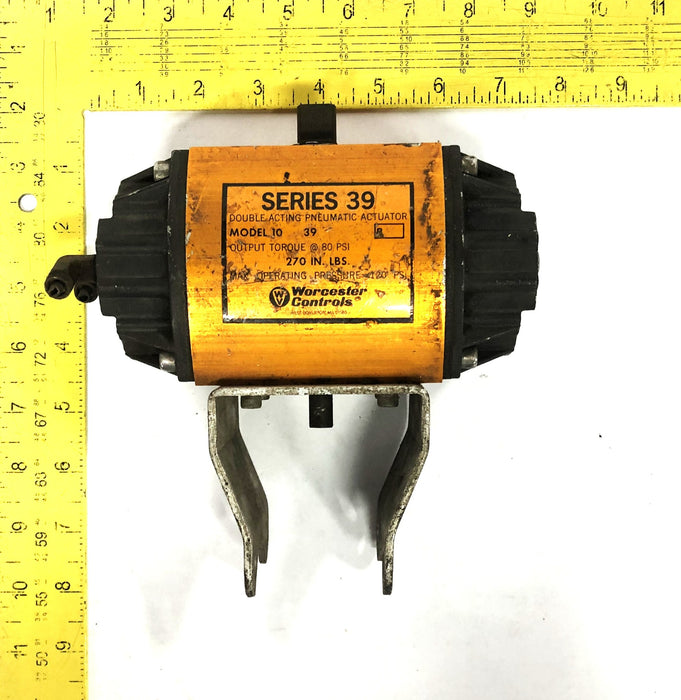 Worcester Controls Pneumatic Rotary Actuator Model 10 Series 39 USED