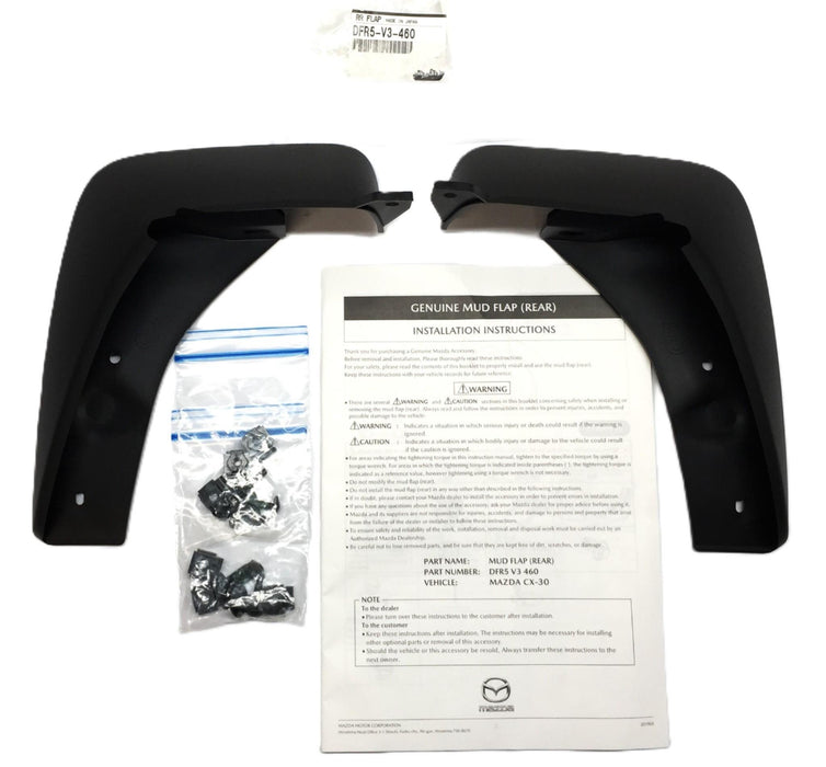 Mazda Black Splash Mud Guard Kit DFR5-V3-460 (DFR5V3460) NOS
