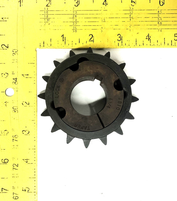 Browning Roller Chain Sprocket With 1610X1-1/4 Taper-Lock Bushing H50TB16 NOS