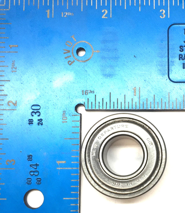 New Departure Shielded Steel Roller Ball Bearing 016 NOS