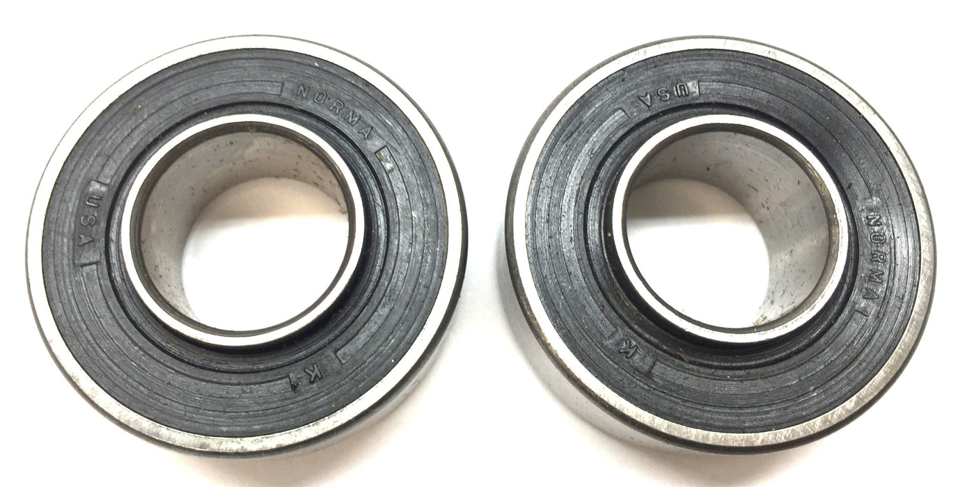 Norma Rubber Shielded Steel Roller Ball Bearing 88016 [Lot of 2] NOS