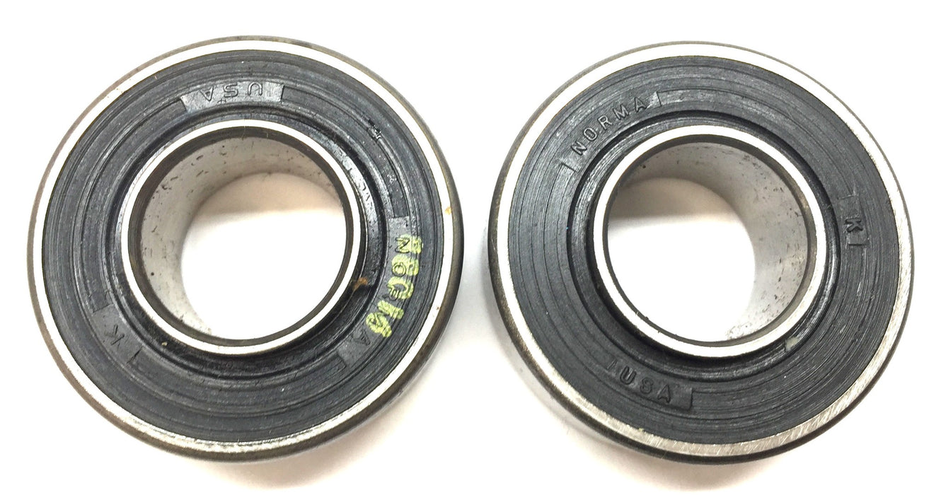 Norma Rubber Shielded Steel Roller Ball Bearing 88016 [Lot of 2] NOS
