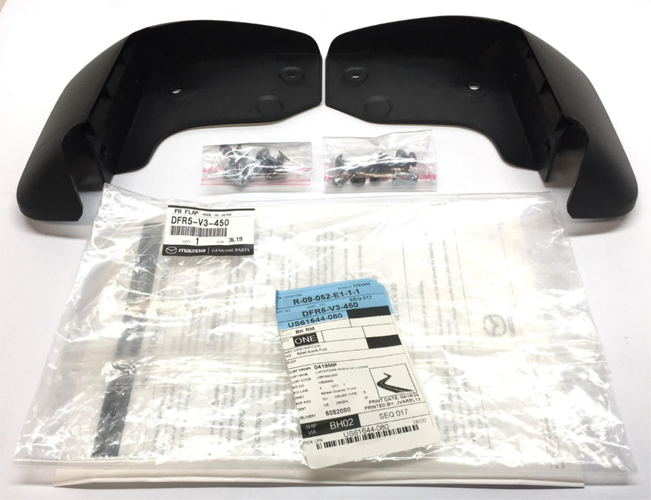 Mazda Black Splash Mud Guard Kit DFR5-V3-450 (DFR5V3450) NOS