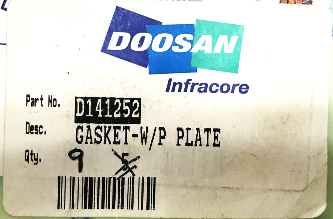 Doosan Daewoo Forklift Water Pump Plate Gasket D141252 [Lot of 9] NOS